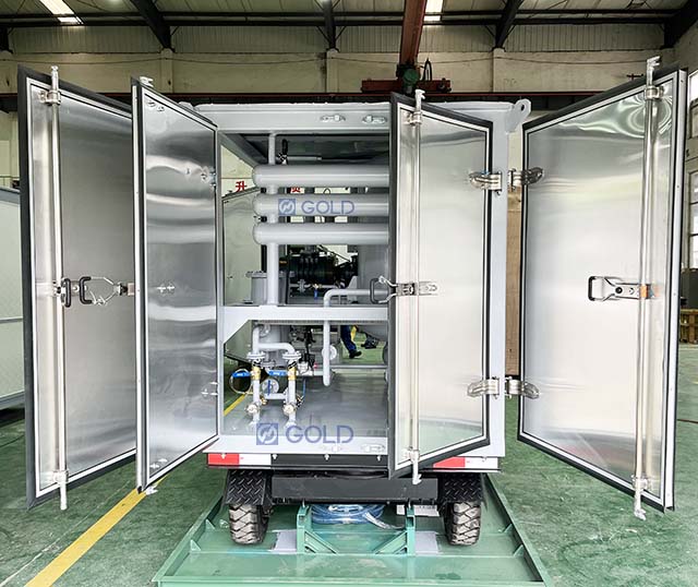 ट्रेलर के साथ चीन उच्च वैक्यूम ट्रांसफार्मर तेल निस्पंदन मशीन